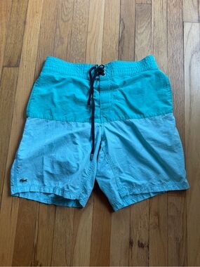 Lacoste blue/green swimming trunks